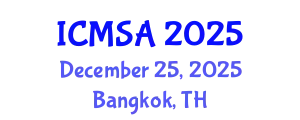 International Conference on Marine Science and Aquaculture (ICMSA) December 25, 2025 - Bangkok, Thailand
