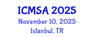 International Conference on Marine Science and Aquaculture (ICMSA) November 10, 2025 - Istanbul, Turkey