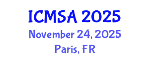 International Conference on Marine Science and Aquaculture (ICMSA) November 24, 2025 - Paris, France