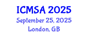 International Conference on Marine Science and Aquaculture (ICMSA) September 25, 2025 - London, United Kingdom