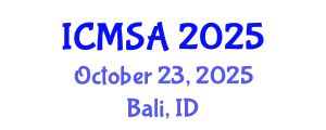 International Conference on Marine Science and Aquaculture (ICMSA) October 23, 2025 - Bali, Indonesia