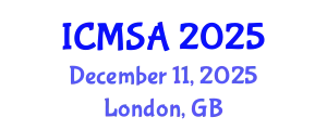 International Conference on Marine Science and Aquaculture (ICMSA) December 11, 2025 - London, United Kingdom