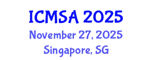 International Conference on Marine Science and Aquaculture (ICMSA) November 27, 2025 - Singapore, Singapore