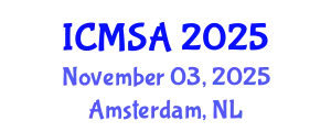 International Conference on Marine Science and Aquaculture (ICMSA) November 03, 2025 - Amsterdam, Netherlands