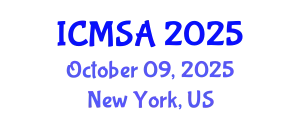 International Conference on Marine Science and Aquaculture (ICMSA) October 09, 2025 - New York, United States