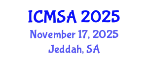 International Conference on Marine Science and Aquaculture (ICMSA) November 17, 2025 - Jeddah, Saudi Arabia