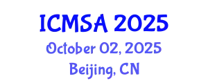 International Conference on Marine Science and Aquaculture (ICMSA) October 02, 2025 - Beijing, China