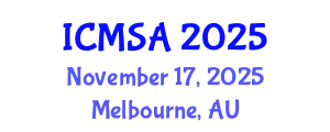 International Conference on Marine Science and Aquaculture (ICMSA) November 17, 2025 - Melbourne, Australia