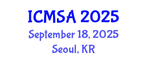 International Conference on Marine Science and Aquaculture (ICMSA) September 18, 2025 - Seoul, Republic of Korea
