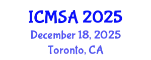 International Conference on Marine Science and Aquaculture (ICMSA) December 18, 2025 - Toronto, Canada
