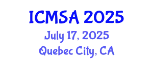 International Conference on Marine Science and Aquaculture (ICMSA) July 17, 2025 - Quebec City, Canada