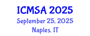 International Conference on Marine Science and Aquaculture (ICMSA) September 25, 2025 - Naples, Italy