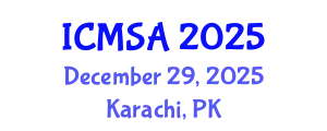 International Conference on Marine Science and Aquaculture (ICMSA) December 29, 2025 - Karachi, Pakistan