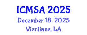 International Conference on Marine Science and Aquaculture (ICMSA) December 18, 2025 - Vientiane, Laos