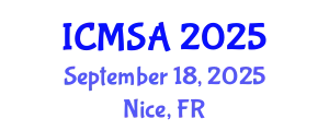 International Conference on Marine Science and Aquaculture (ICMSA) September 18, 2025 - Nice, France