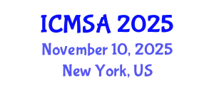 International Conference on Marine Science and Aquaculture (ICMSA) November 10, 2025 - New York, United States