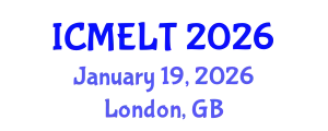 International Conference on Multilingual Education, Learning and Teaching (ICMELT) January 19, 2026 - London, United Kingdom