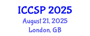 International Conference on Cognitive Science and Psychology (ICCSP) August 21, 2025 - London, United Kingdom