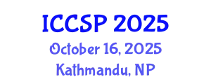 International Conference on Cognitive Science and Psychology (ICCSP) October 16, 2025 - Kathmandu, Nepal