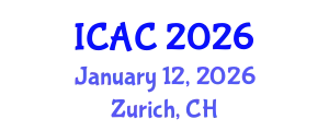 International Conference on Applied Chemistry (ICAC) January 12, 2026 - Zurich, Switzerland