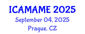 International Conference on Aerospace, Mechanical, Automotive and Materials Engineering (ICAMAME) September 04, 2025 - Prague, Czechia
