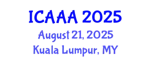 International Conference on Applied Aerodynamics and Aeromechanics (ICAAA) August 21, 2025 - Kuala Lumpur, Malaysia