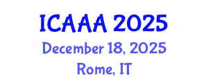 International Conference on Applied Aerodynamics and Aeromechanics (ICAAA) December 18, 2025 - Rome, Italy