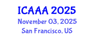 International Conference on Applied Aerodynamics and Aeromechanics (ICAAA) November 03, 2025 - San Francisco, United States