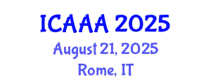 International Conference on Applied Aerodynamics and Aeromechanics (ICAAA) August 21, 2025 - Rome, Italy