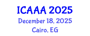 International Conference on Applied Aerodynamics and Aeromechanics (ICAAA) December 18, 2025 - Cairo, Egypt