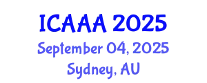 International Conference on Applied Aerodynamics and Aeromechanics (ICAAA) September 04, 2025 - Sydney, Australia