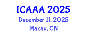 International Conference on Applied Aerodynamics and Aeromechanics (ICAAA) December 11, 2025 - Macau, China