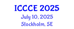 International Conference on Chemistry and Chemical Engineering (ICCCE) July 10, 2025 - Stockholm, Sweden