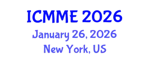International Conference on Mechanical and Materials Engineering (ICMME) January 26, 2026 - New York, United States