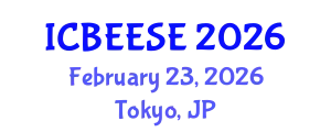 International Conference on Biological, Ecological and Environmental Sciences, and Engineering (ICBEESE) February 23, 2026 - Tokyo, Japan