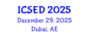 International Conference on Sustainable Economic Development (ICSED) December 29, 2025 - Dubai, United Arab Emirates