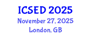 International Conference on Sustainable Economic Development (ICSED) November 27, 2025 - London, United Kingdom