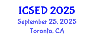 International Conference on Sustainable Economic Development (ICSED) September 25, 2025 - Toronto, Canada