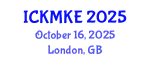 International Conference on Knowledge Management and Knowledge Economy (ICKMKE) October 16, 2025 - London, United Kingdom