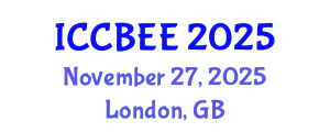 International Conference on Chemical, Biological and Environmental Engineering (ICCBEE) November 27, 2025 - London, United Kingdom