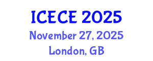 International Conference on Electrical and Communication Engineering (ICECE) November 27, 2025 - London, United Kingdom
