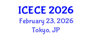 International Conference on Electrical and Communication Engineering (ICECE) February 23, 2026 - Tokyo, Japan