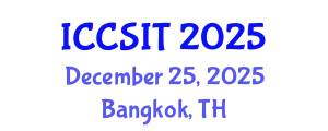 International Conference on Computer Science and Information Technology (ICCSIT) December 25, 2025 - Bangkok, Thailand