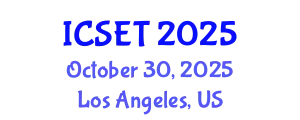 International Conference on Software Engineering and Technology (ICSET) October 30, 2025 - Los Angeles, United States