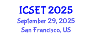 International Conference on Software Engineering and Technology (ICSET) September 29, 2025 - San Francisco, United States