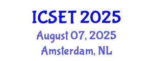 International Conference on Software Engineering and Technology (ICSET) August 07, 2025 - Amsterdam, Netherlands