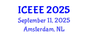 International Conference on Environmental and Ecological Engineering (ICEEE) September 11, 2025 - Amsterdam, Netherlands