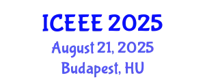International Conference on Environmental and Ecological Engineering (ICEEE) August 21, 2025 - Budapest, Hungary
