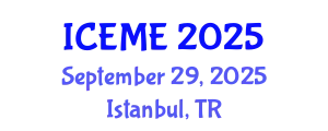 International Conference on Electrical and Mechatronics Engineering (ICEME) September 29, 2025 - Istanbul, Turkey