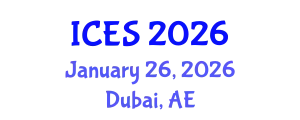 International Conference on Educational Sciences (ICES) January 26, 2026 - Dubai, United Arab Emirates